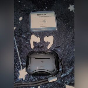 Like-New Apple AirPods Pro 2 w/Case & New Black Cushion Foam Tips!!